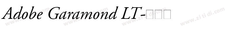 Adobe Garamond LT字体转换
